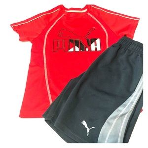 Boys Puma Short Set